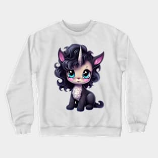 Baby Black Unicorn Crewneck Sweatshirt